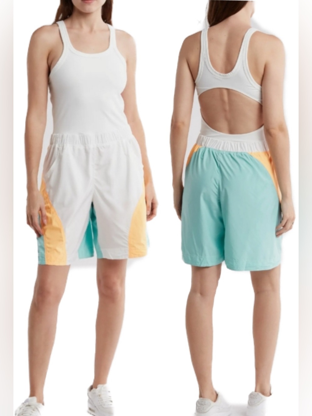 Free People Movement Double Bounce Jumpsuit shorts size XL NWT